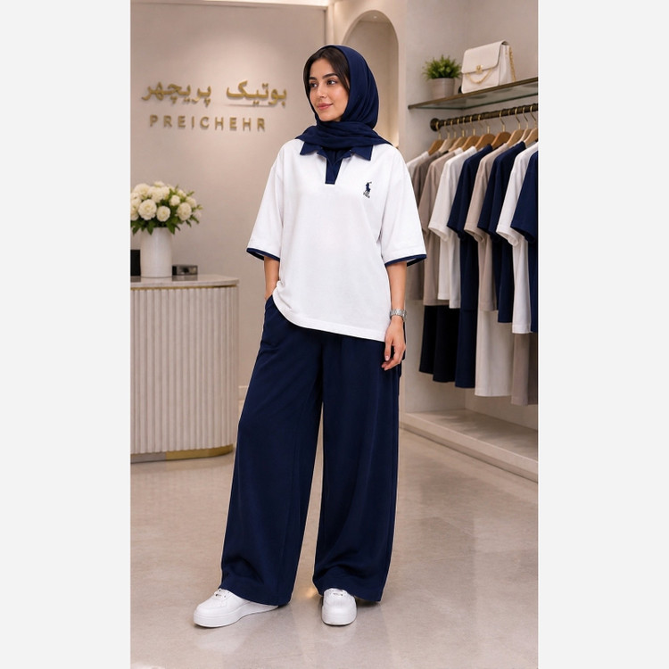 ست پلوشرت شلوار polo اسپرت کاپلی