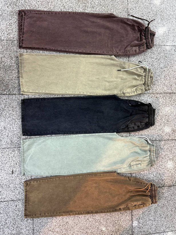 شلوار کتان ریزشی BAGGY STYLE سنگشور فول بگ